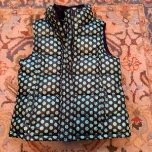 Gap medium(8) puffer best navy and green.